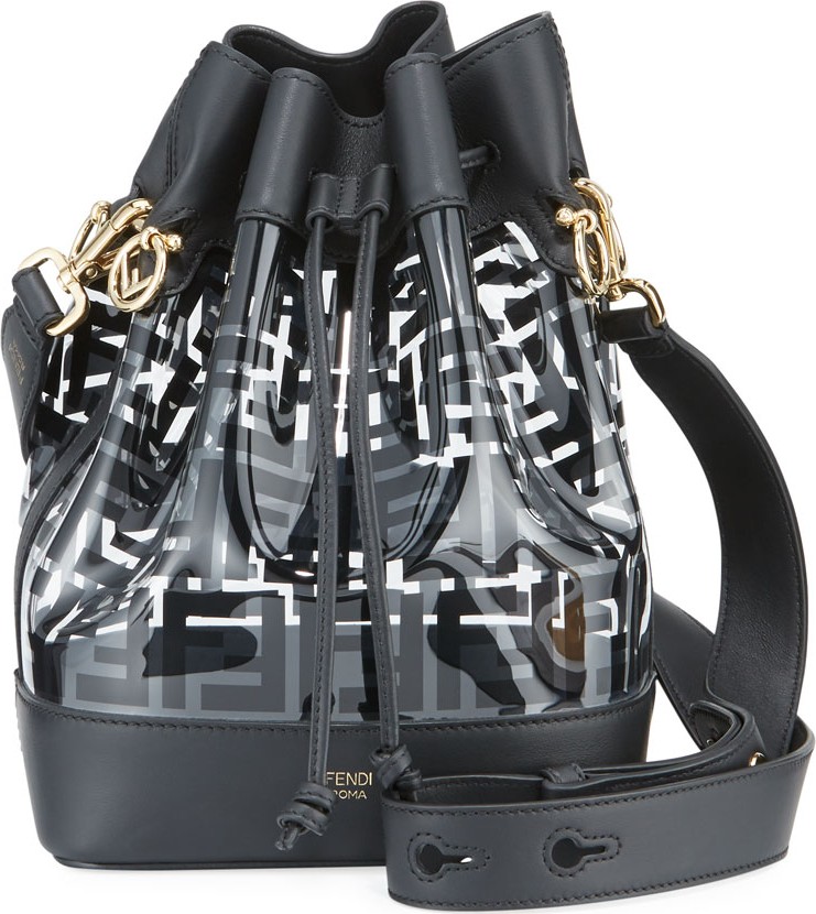 Fendi Mon Tresor Grande FF Plexi Bucket Bag