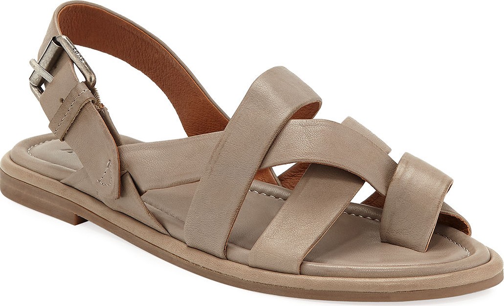 Frye Tait Strappy Leather Flat Sandals