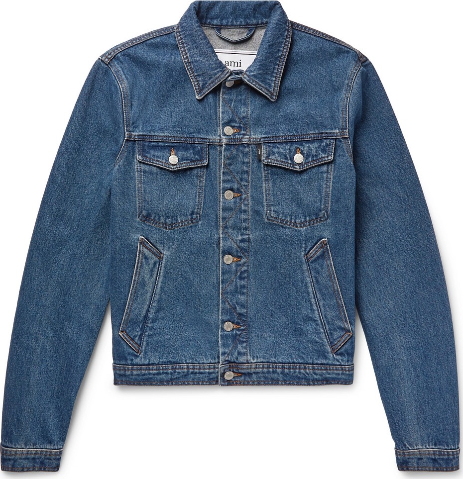 AMI Slim-Fit Denim Jacket
