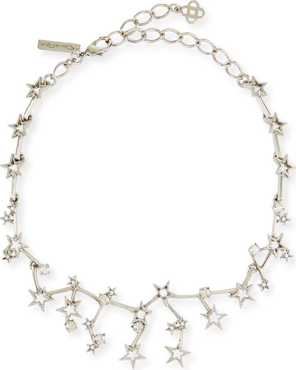 Oscar De La Renta Crystal Constellation Choker Necklace