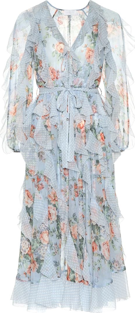 Zimmermann Bowie floral silk chiffon dress