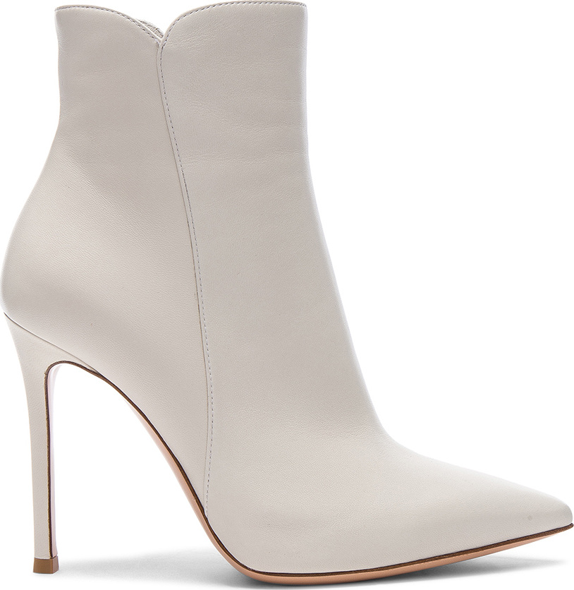 Gianvito Rossi Nappa Leather Levy Ankle Boots