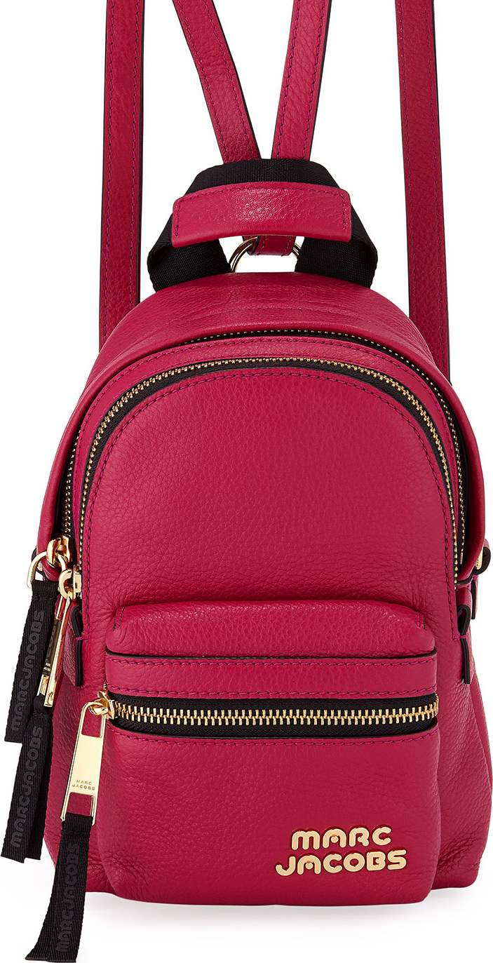 MARC JACOBS Micro Zip Leather Backpack
