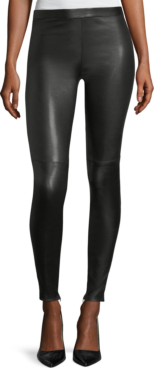 Saint Laurent Lambskin Leather Leggings