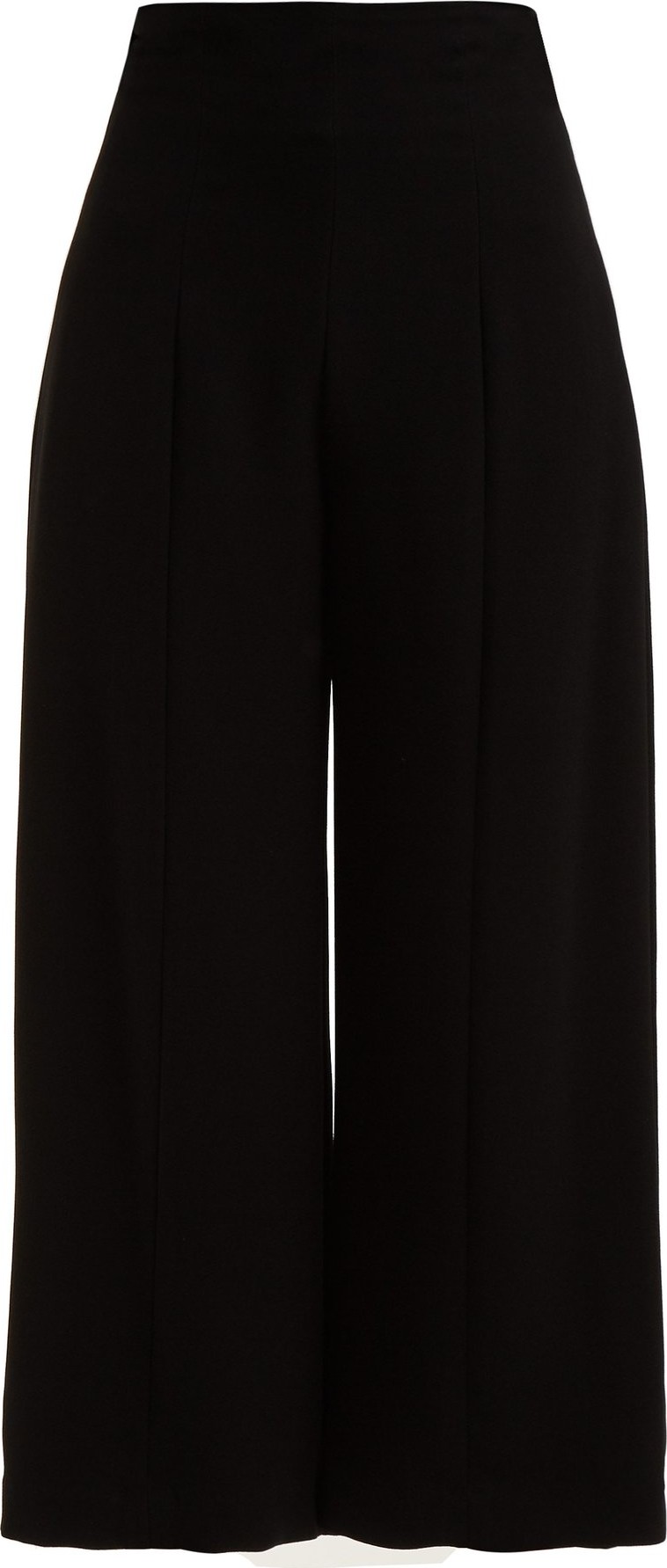 Racil Nacho high-rise cropped crepe trousers