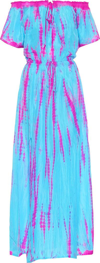 Anna Kosturova Off-the-shoulder silk dress