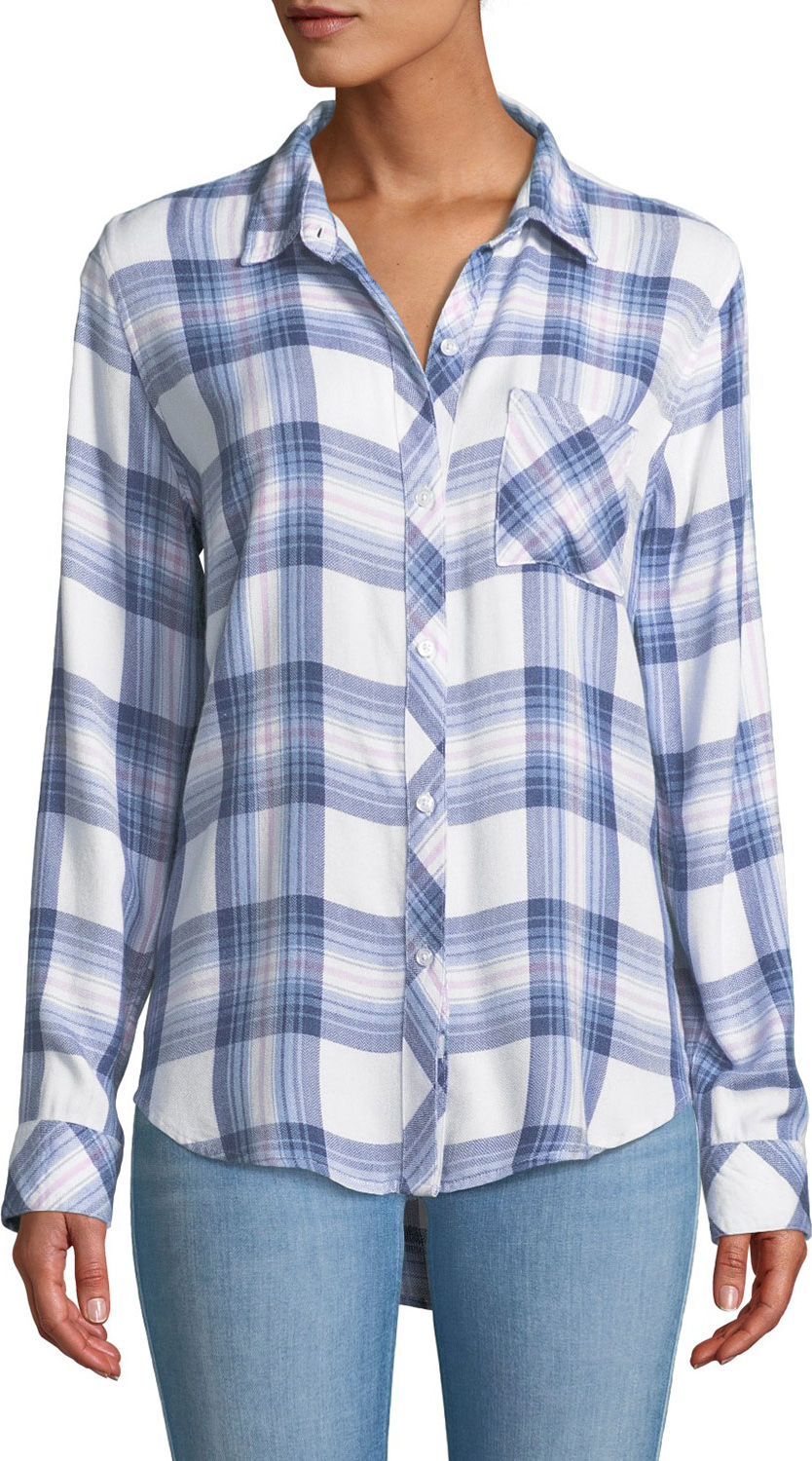 RAILS Hunter Button-Front Plaid Shirt