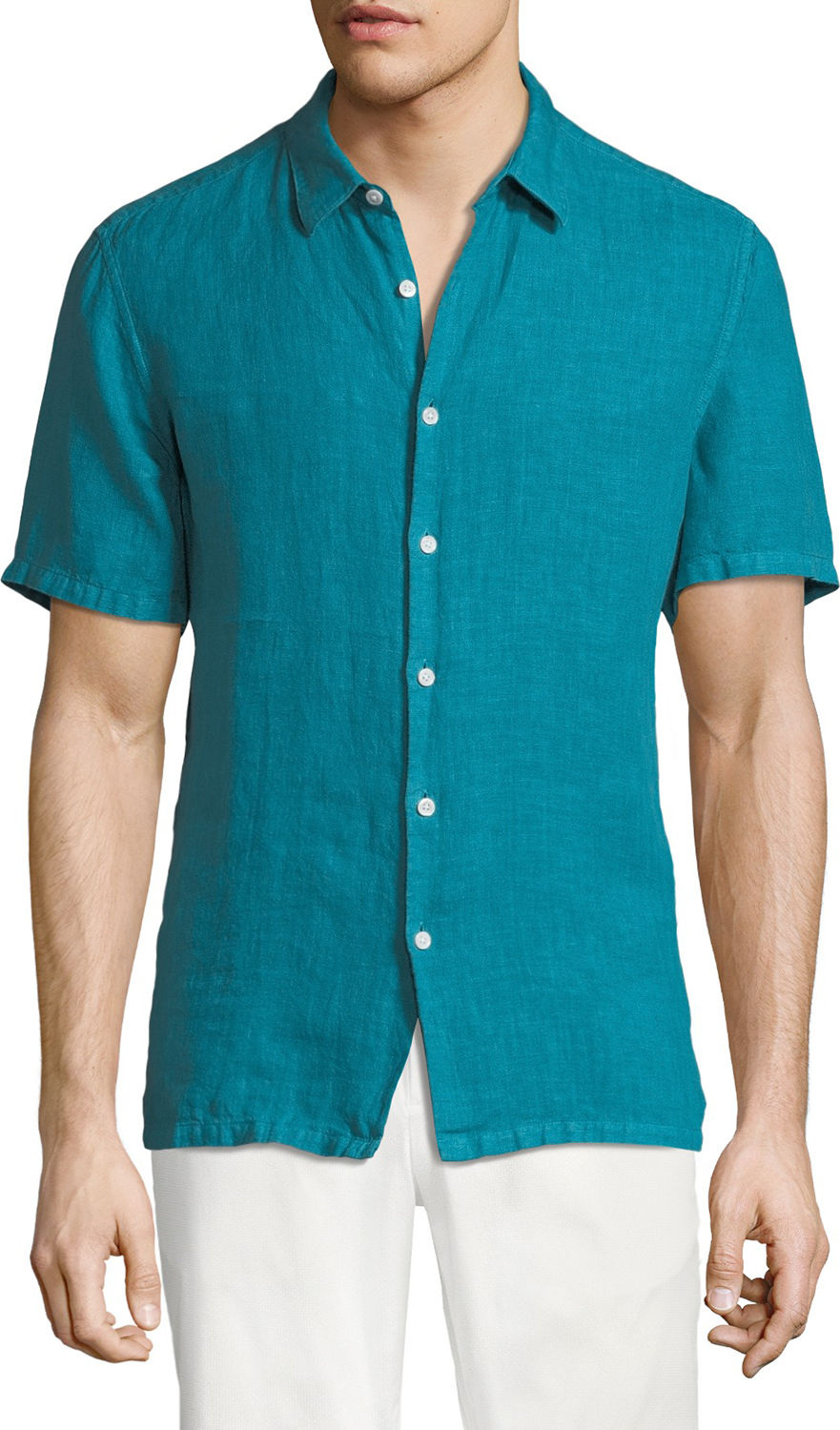 Theory Men's Irving Summer Linen Short-Sleeve Sport Shirt