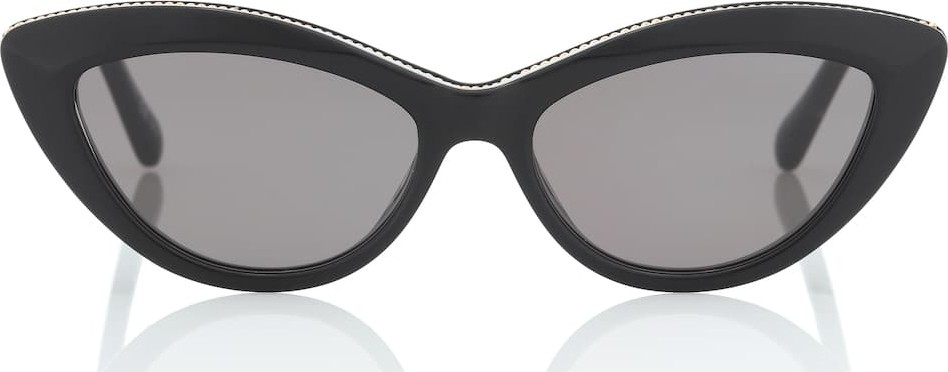Stella McCartney Chain-trimmed cat-eye sunglasses