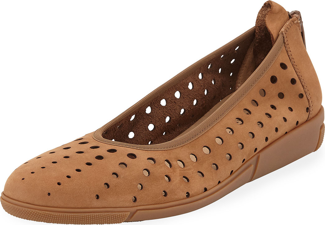 Sesto Meucci Dova Perforated Leather Comfort Ballet Flats