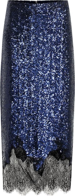 Costarellos Sequined midi skirt