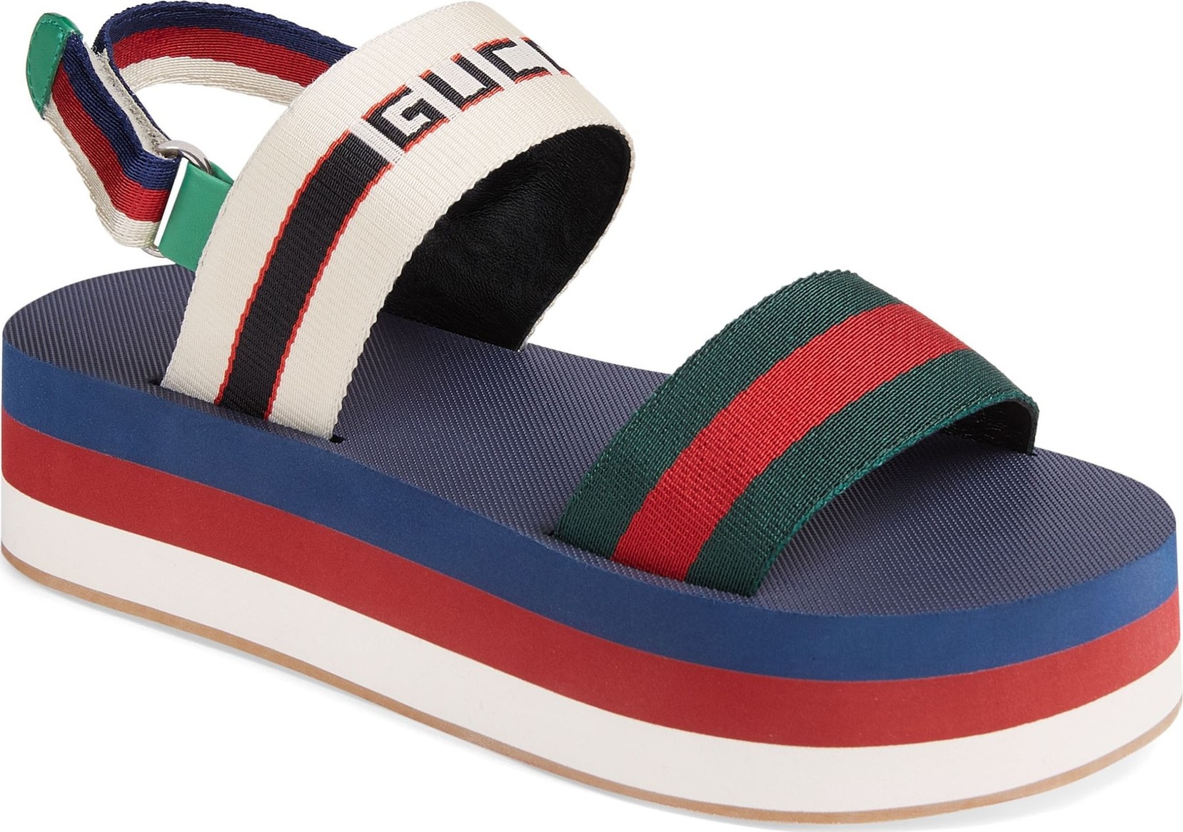 Gucci Bedlam Slingback Flatform Sandal