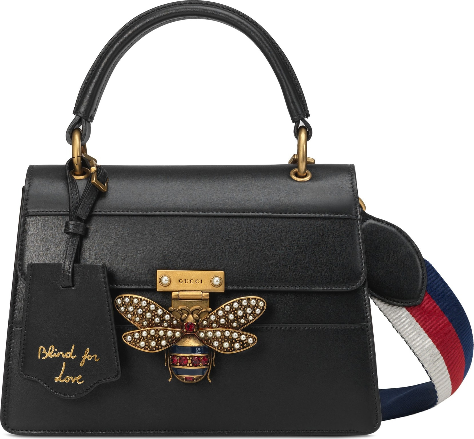 Gucci Queen Margaret Top Handle Leather Satchel