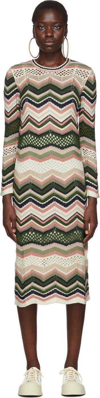 M Missoni Multicolor Crochet Dress