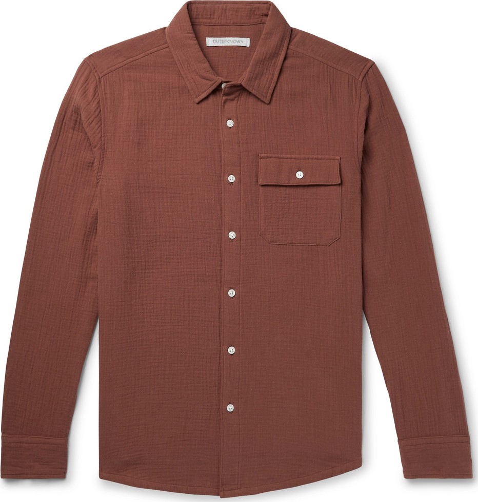 Outerknown Ocotillo Textured Organic Cotton Shirt