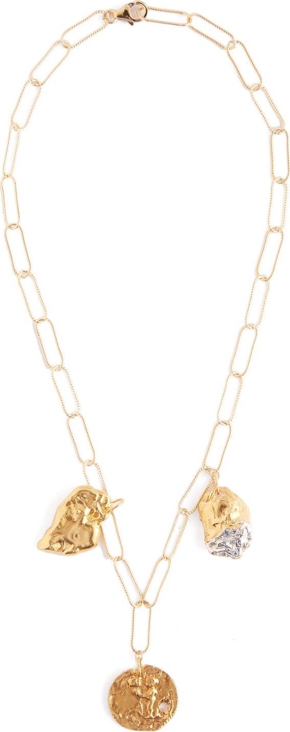 Alighieri Girl and Friendship 24kt gold-plated necklace