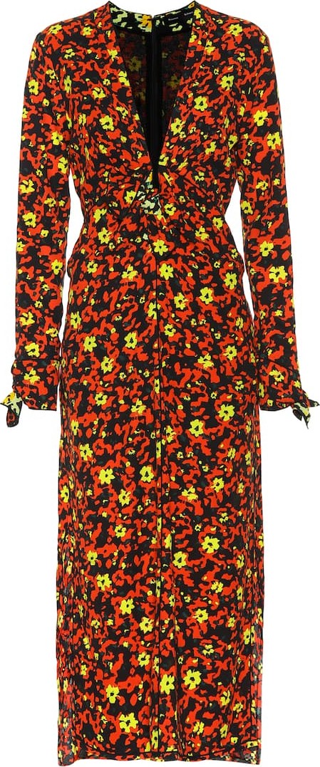 Proenza Schouler Printed crêpe midi dress