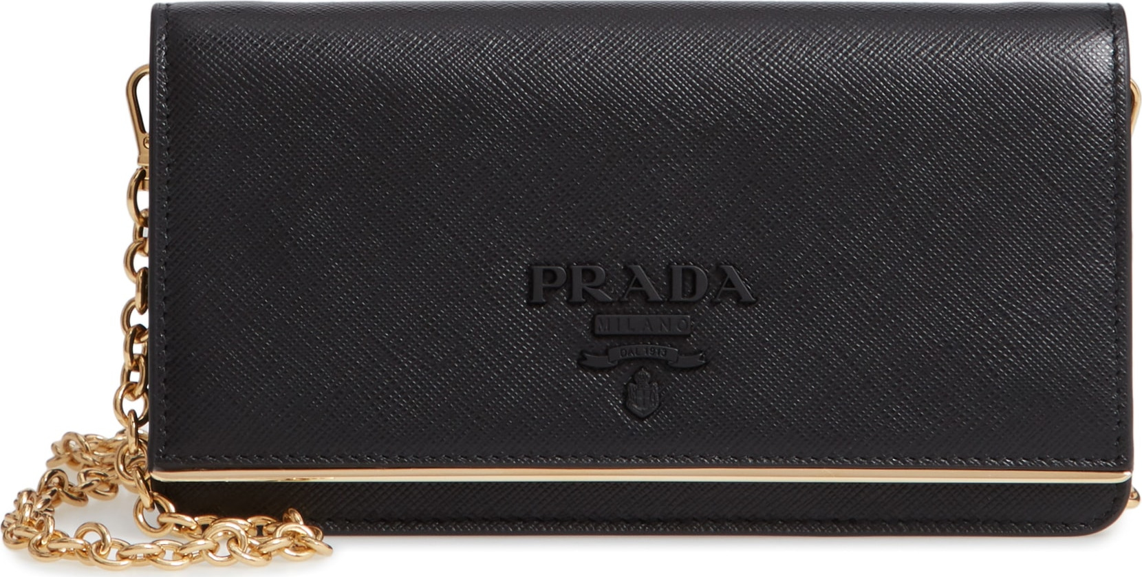 Prada Leather Wallet on a Chain