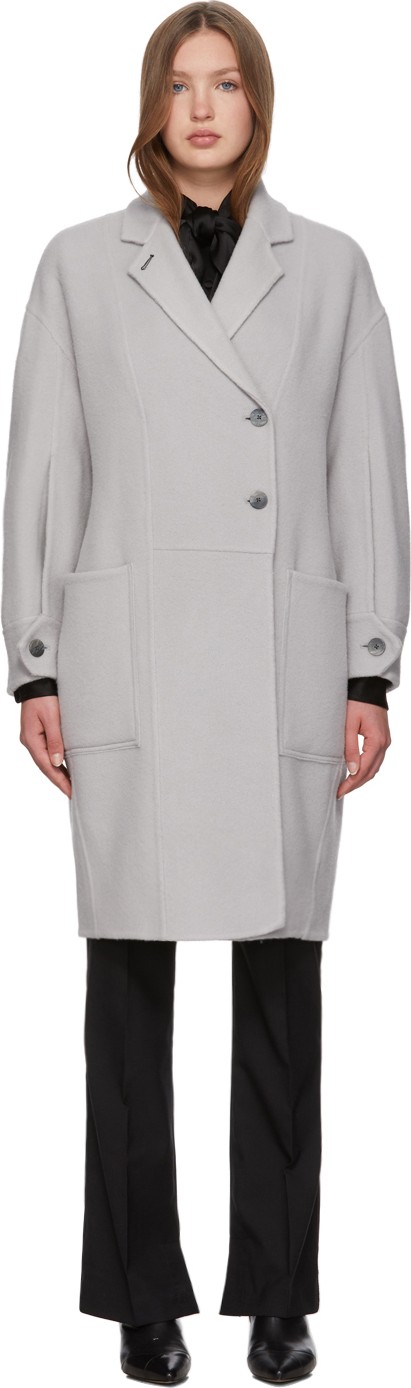 3.1 Phillip Lim Grey Merino Woolmark Coat