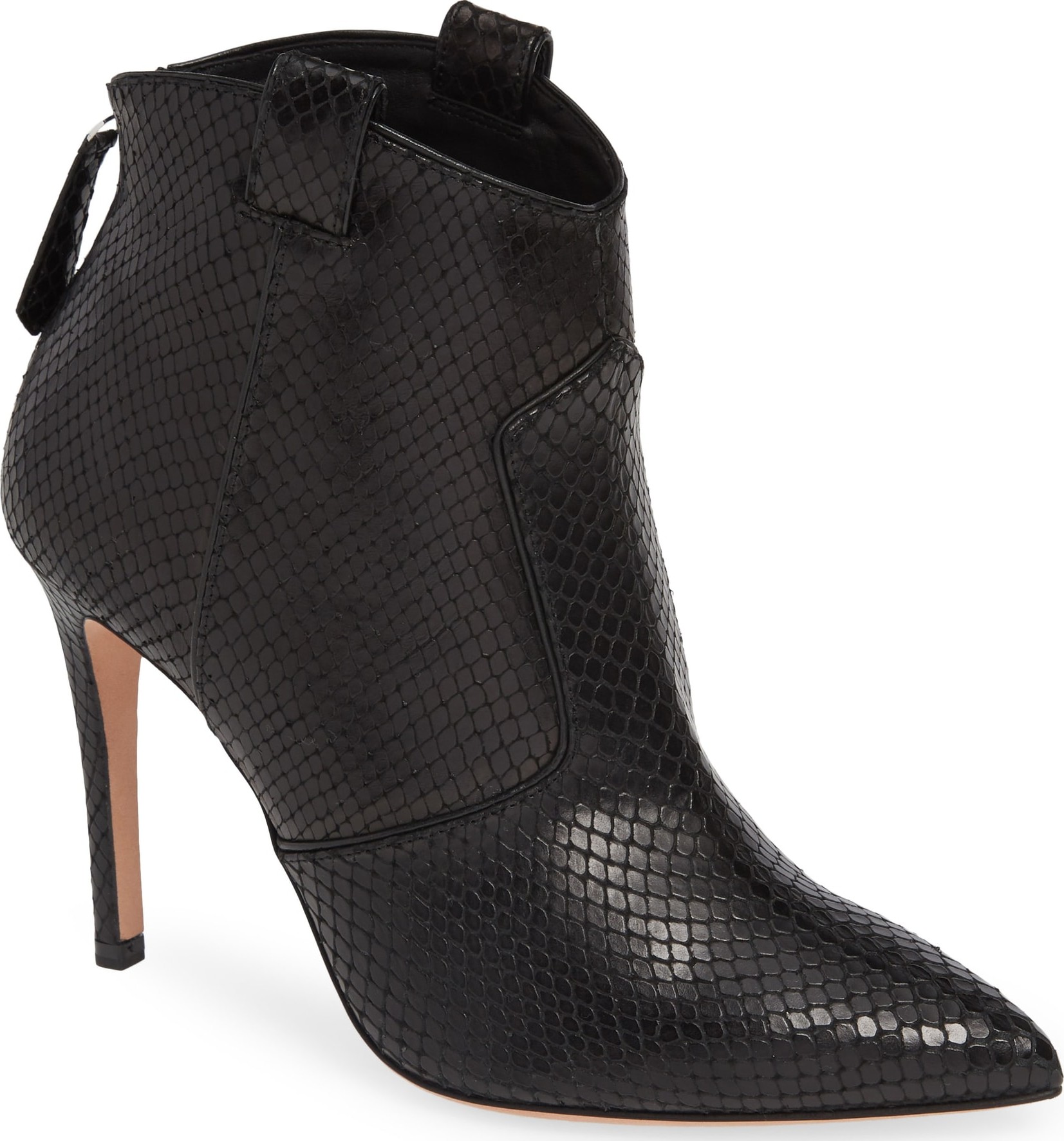 Veronica Beard Loretta Snake Embossed Bootie