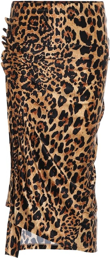 Paco Rabanne Leopard-print stretch-jersey dress