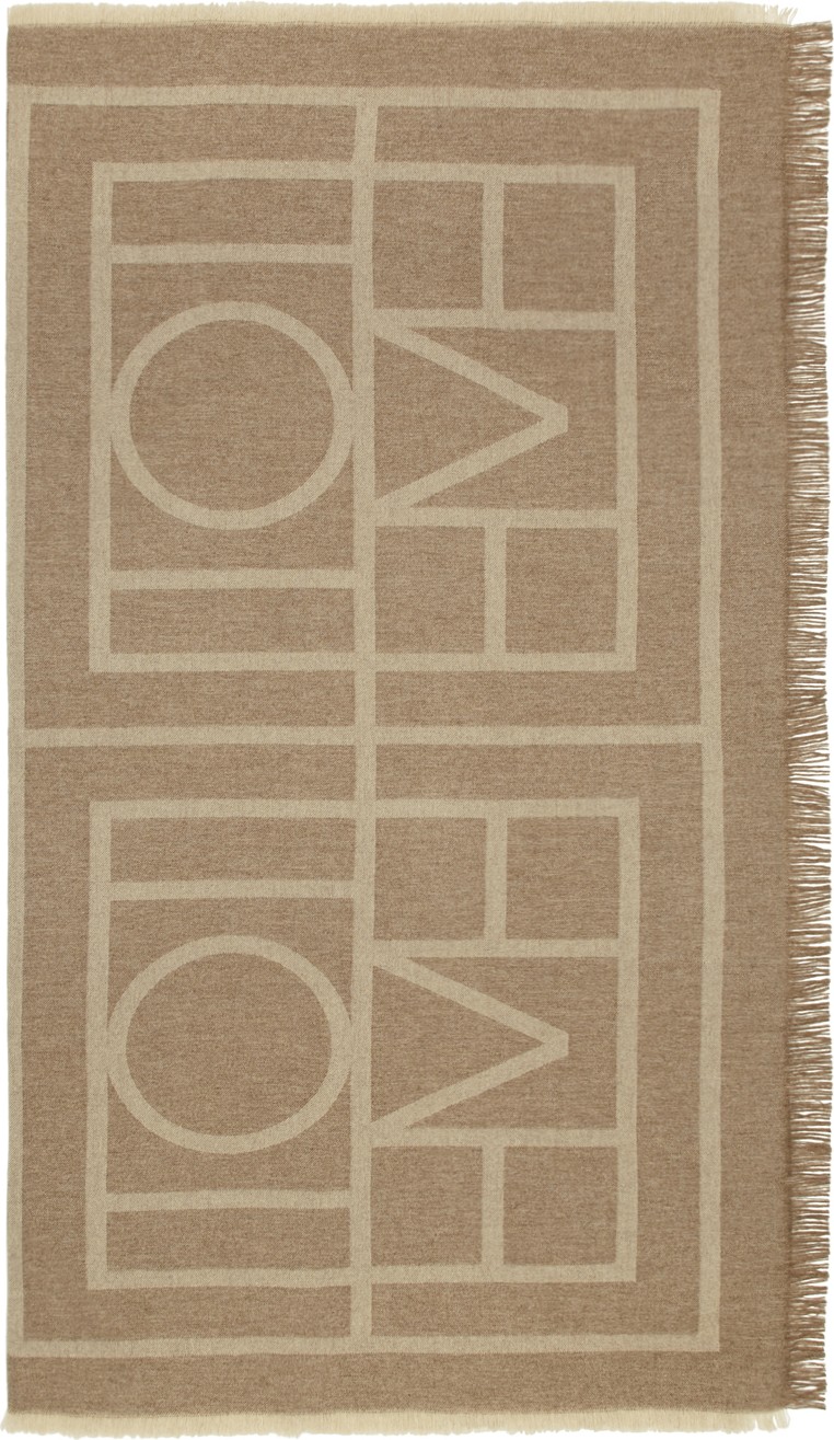 Totême Brown Cashmere Como Scarf