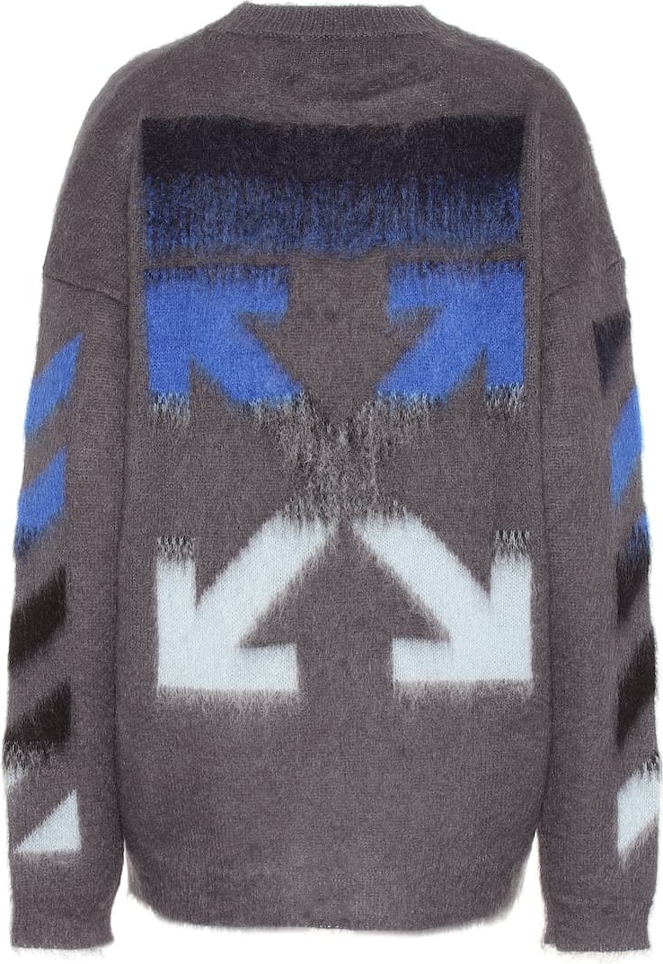 Off White Mohair and wool blend sweater