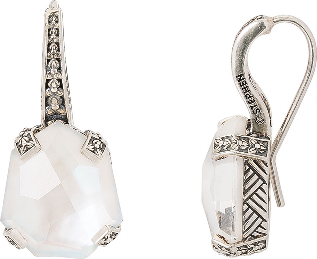 Stephen Dweck Galactical Drop Earrings, White