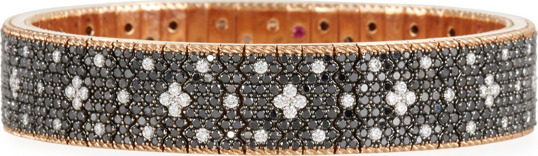 Roberto Coin 18k Rose Gold Venetian Princess Diamond Flexible Bracelet