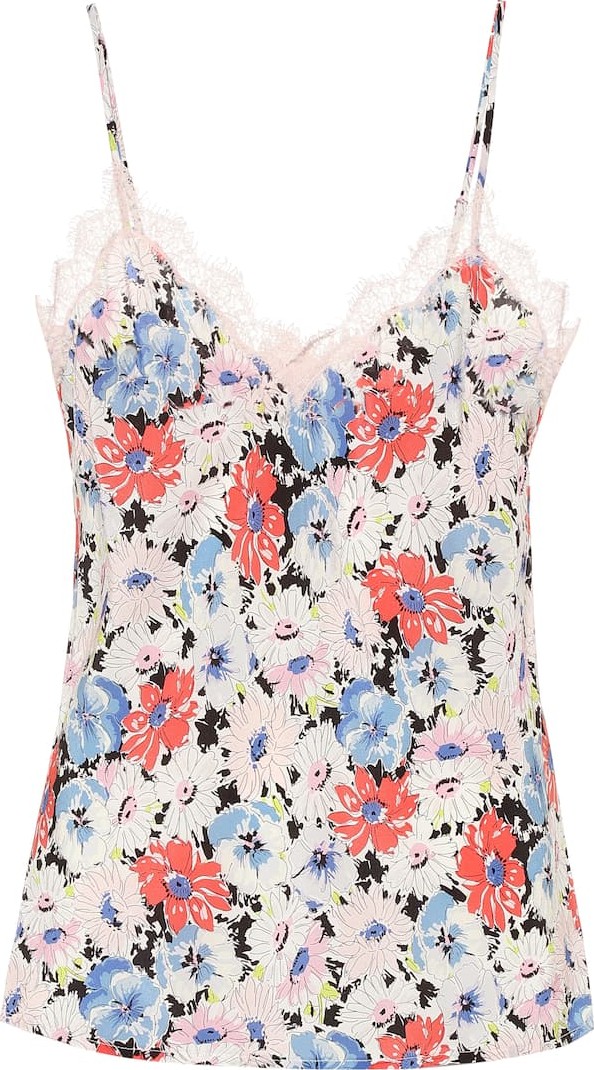 Veronica Beard Gil floral silk camisole