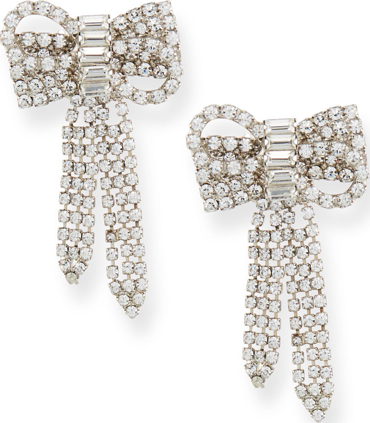 Jennifer Behr Lola Crystal Bow Earrings