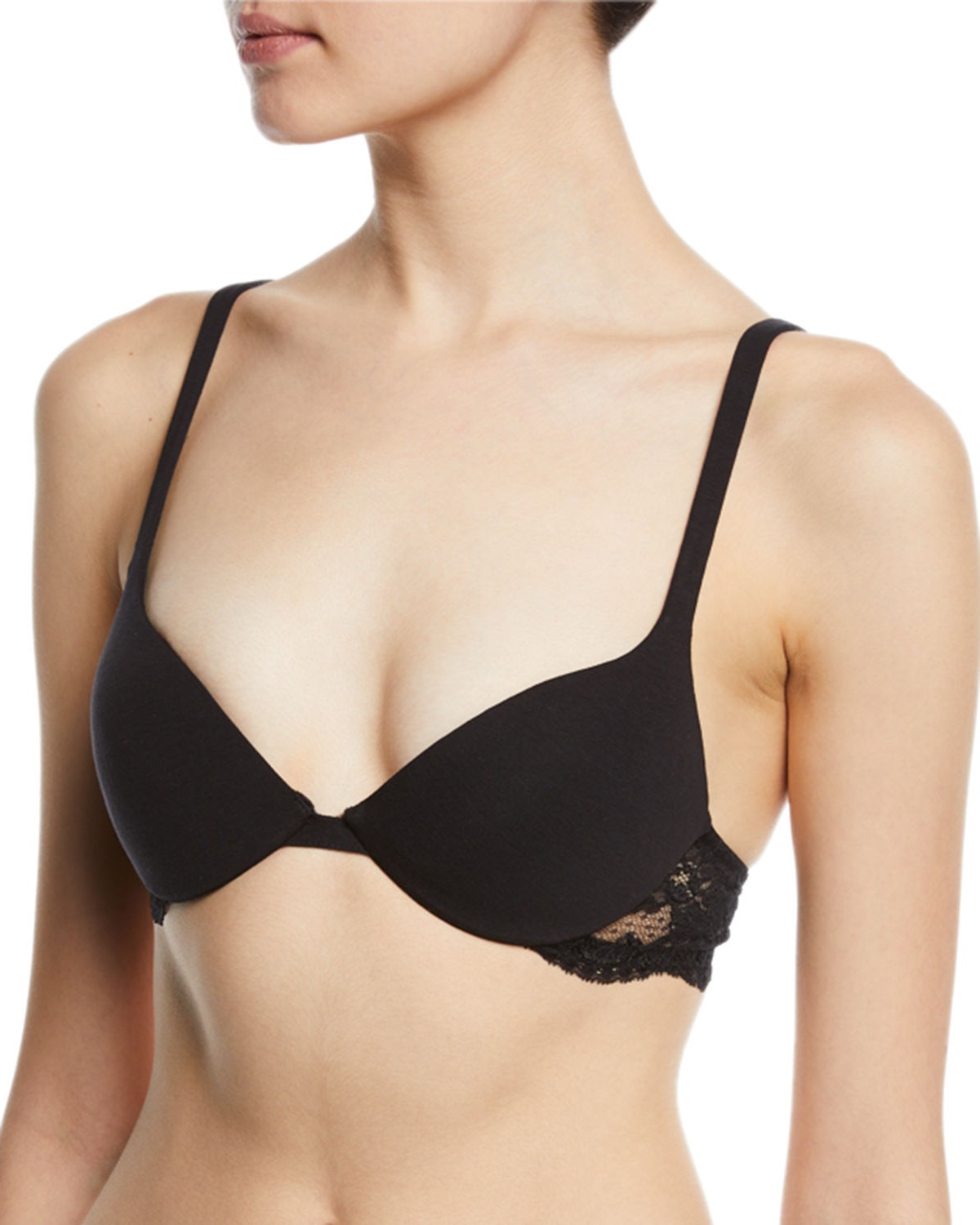 La Perla Souple Push-Up Lace-Trim Bra