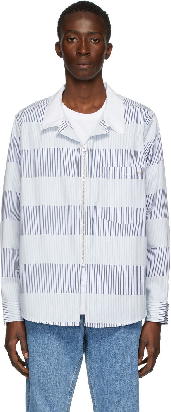 Eytys Blue & White Stripe Daytona Jacket