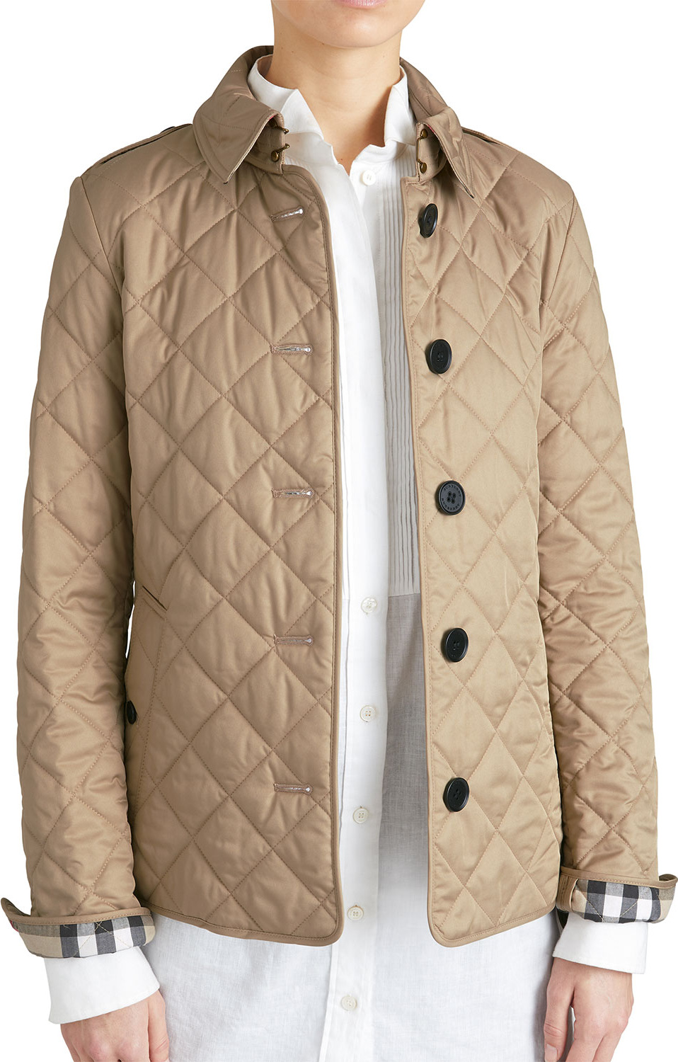 Burberry London England Frankby Quilted Jacket, Canvas