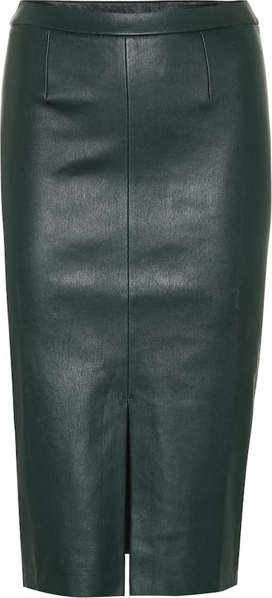 Stouls Exclusive to Mytheresa – Carmen leather midi skirt