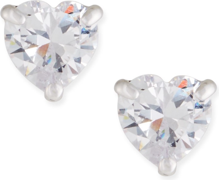 Fallon Solitaire Heart Stud Earrings