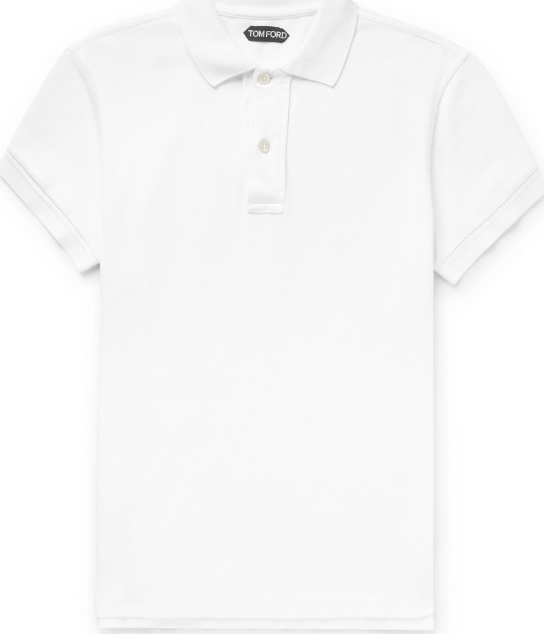 TOM FORD Slim-Fit Cotton-Piqué Polo Shirt