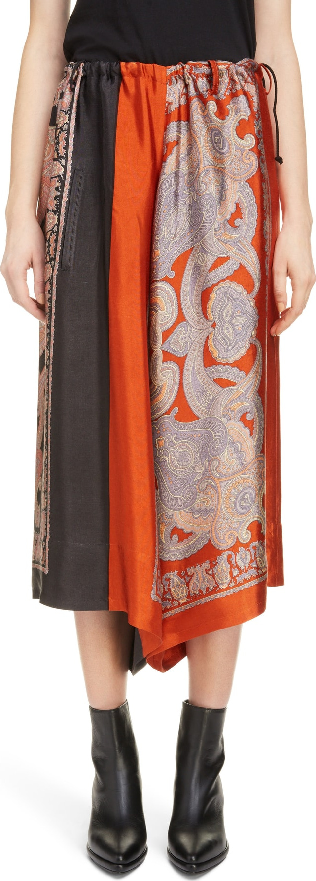 Y's By Yohji Yamamoto Scarf Culottes