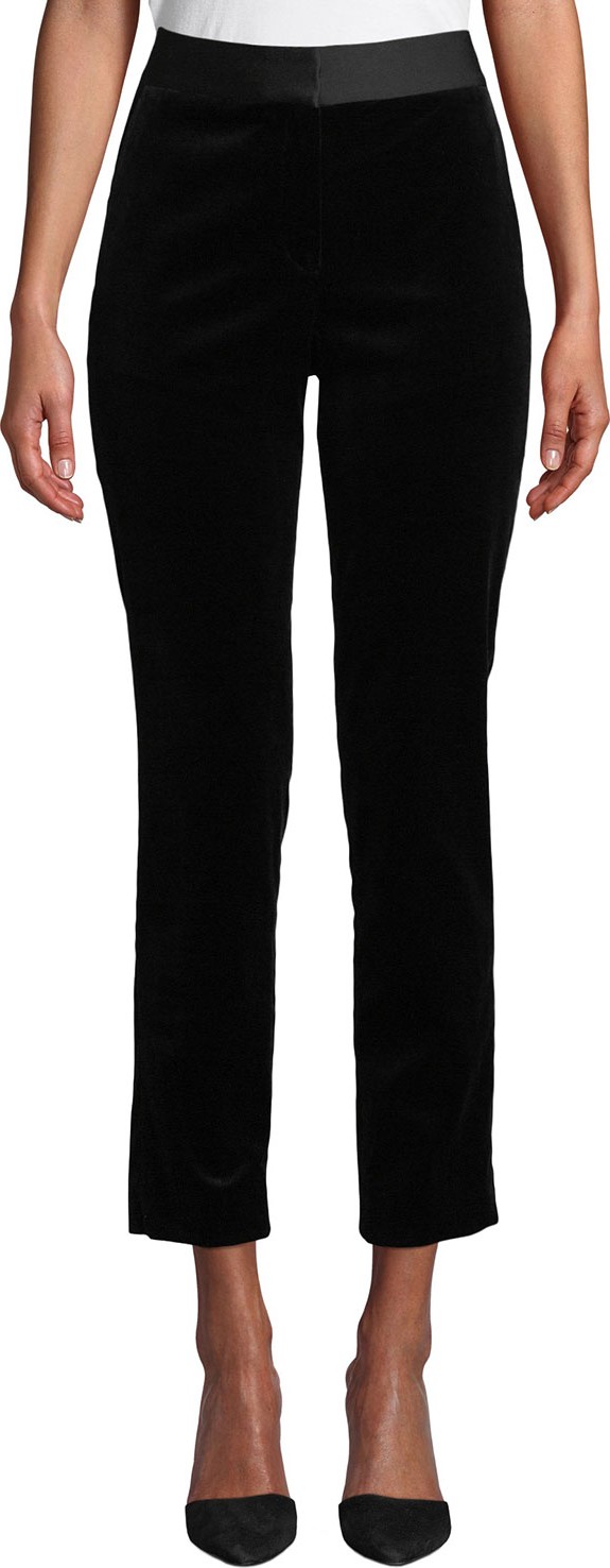 Theory Stretch Velvet Straight Trousers