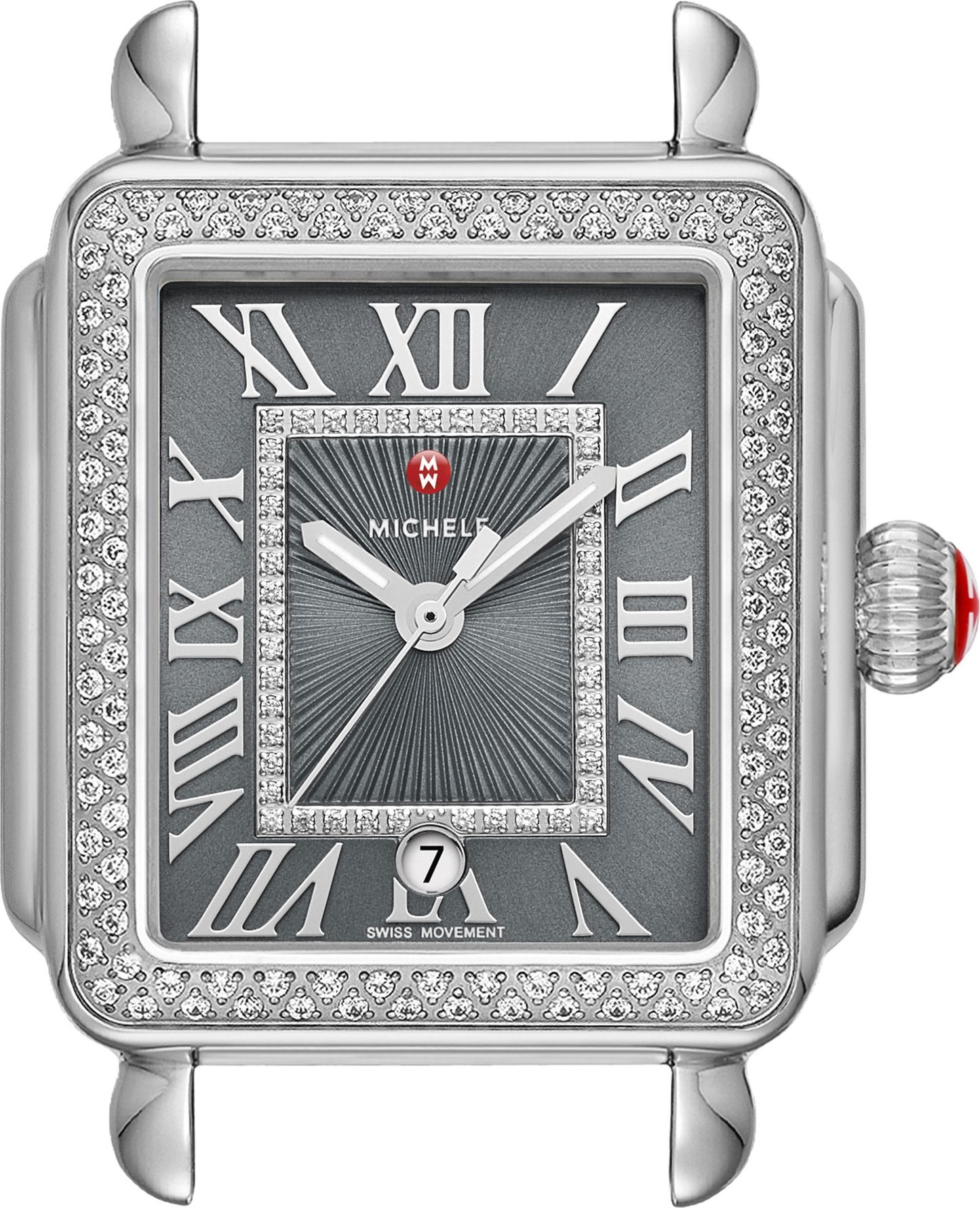 MICHELE Deco Madison Diamond Dial Watch Case, 33mm x 35mm