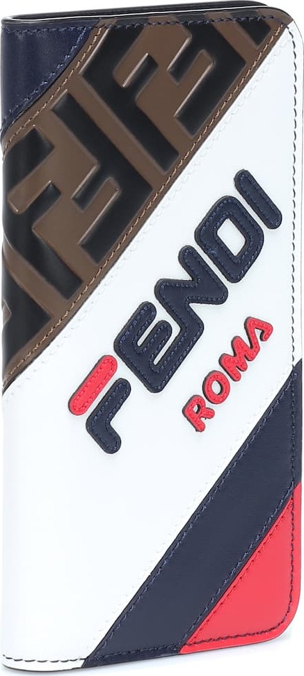 Fendi FENDI MANIA leather iPhone X case