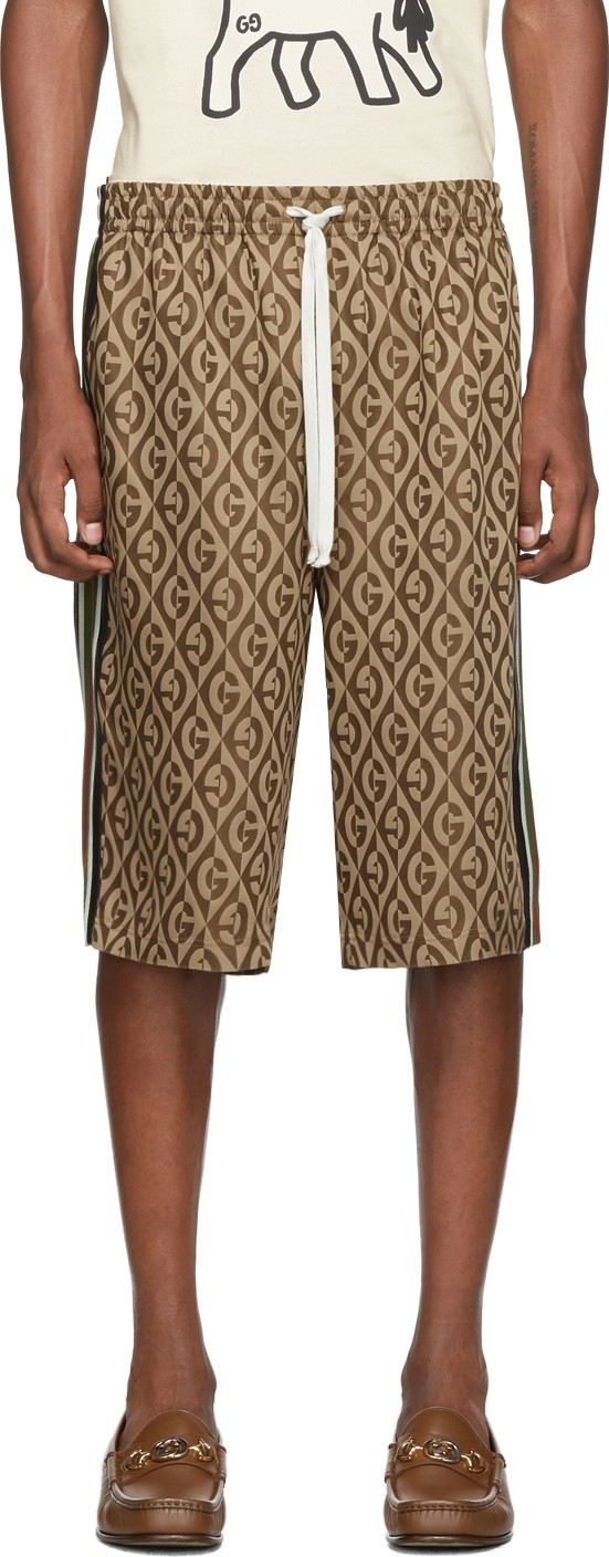 Gucci Brown G Rhombus Shorts