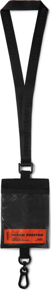 Heron Preston Shell and PVC Passport Lanyard