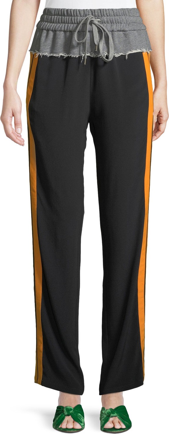 Nº21 Side Striped Tie-Waist Sweatpants