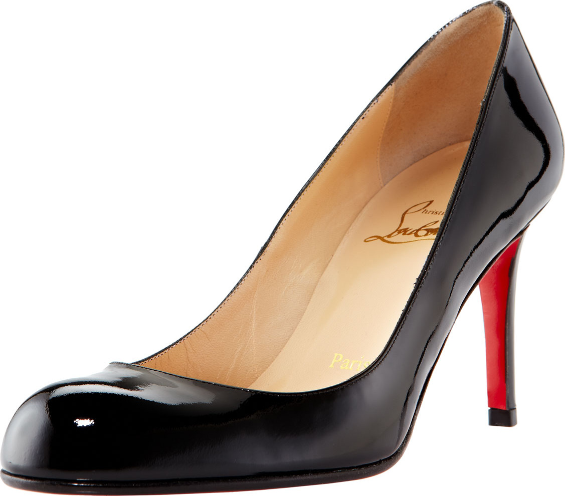 Christian Louboutin Simple Patent 85mm Red Sole Pumps