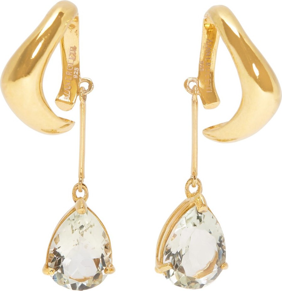 Alan Crocetti Sky Drop gold-plated topaz-drop ear cuff
