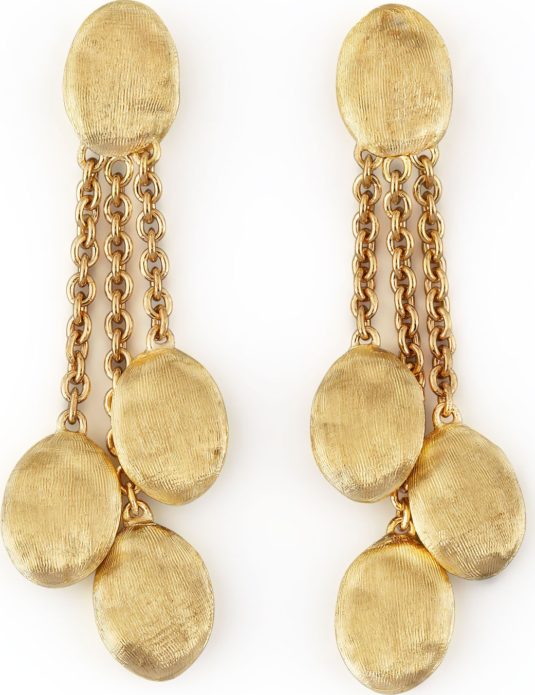 Marco Bicego Siviglia 18K Gold 3-Strand Drop Earrings