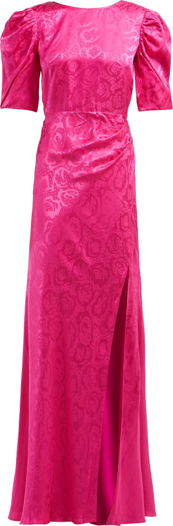 Saloni Annie B snake-jacquard silk gown