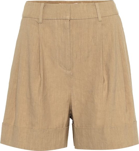 DIANE von FURSTENBERG Shiana linen-blend shorts