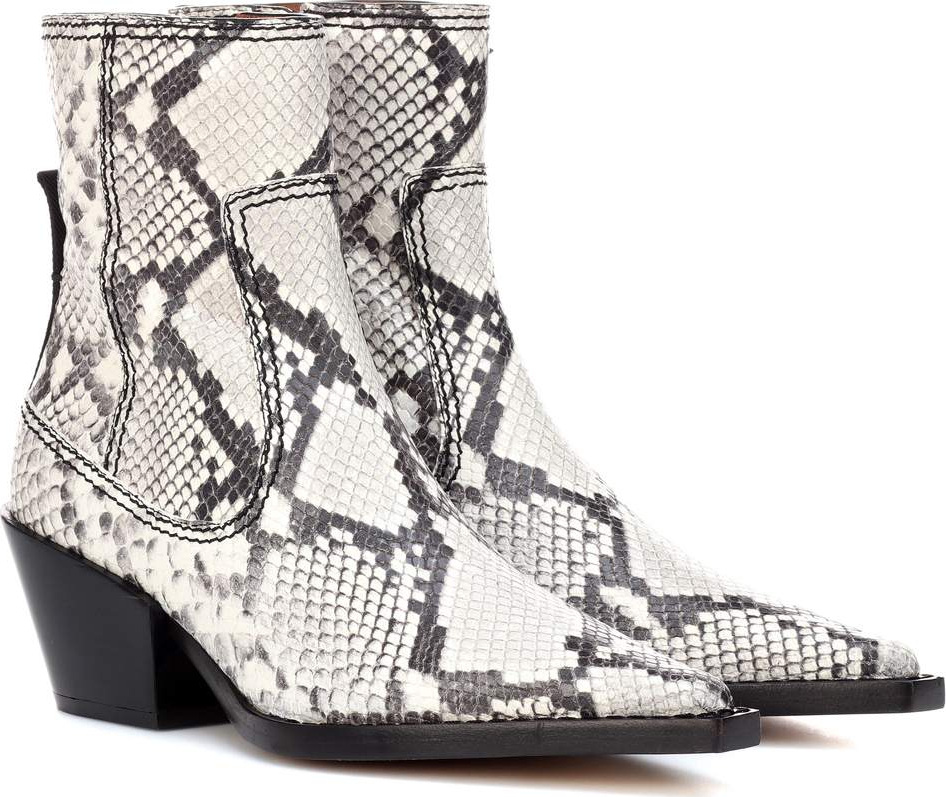 Joseph Printed leather ankle boots
